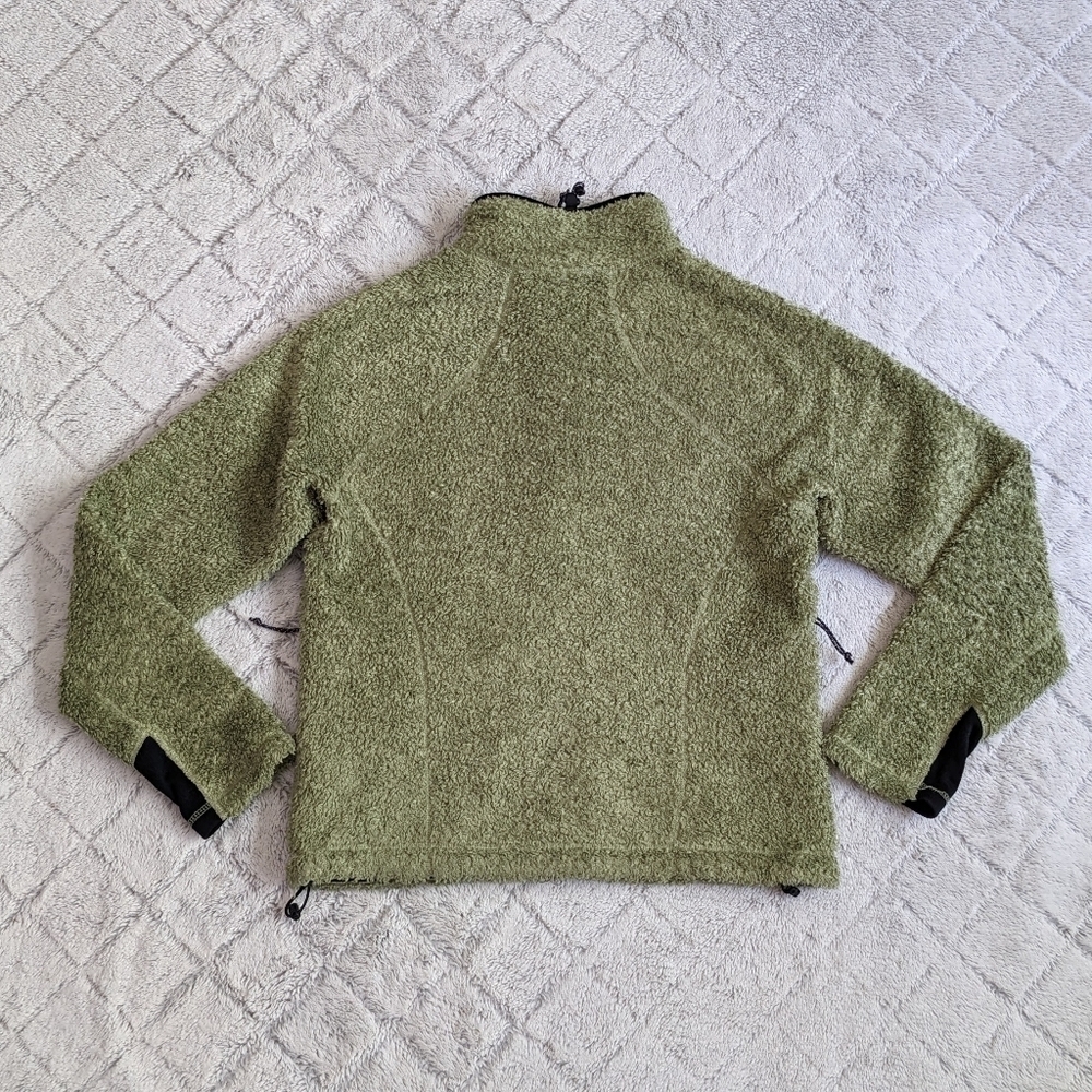Mountain Hardwear Teddy Fleece Jacket Women's Medium Green Full Zip - Picture 2 of 5